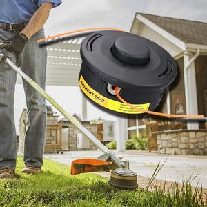 Tête de coupe pour débroussailleuse à 2 fils en aluminium et nylon, avec brosse, pour outils de jardin en gros - Product Image 5