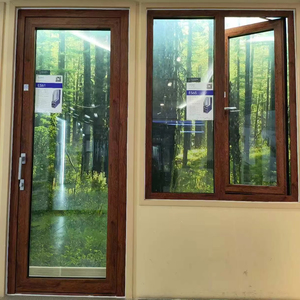 Gia đình an toàn nhiệt phá vỡ nhôm cửa sổ khuôn cửa sổ với tùy chọn con hộ Lan Tôn sóng bằng chứng, Châu Âu hạt gỗ nghiêng và biến - Product Image 3