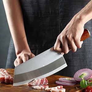 Couteau de cuisine chinois personnalisé ODM, couteau à découper en acier inoxydable avec manche en bois, avec boîte cadeau personnalisée - Product Image 4