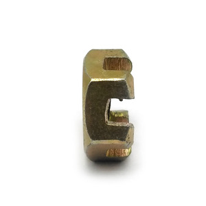 <span class=keywords><strong>Din937</strong></span> cường độ cao thép carbon rãnh Nut iso7038 m2-m36 rãnh Nut Vàng kẽm mạ <span class=keywords><strong>Hex</strong></span> NUT - Product Image 4