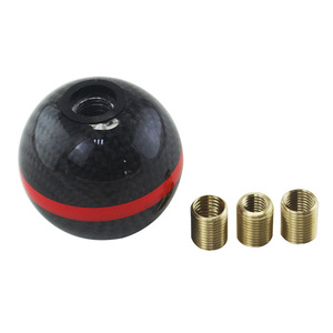 Pomo de palanca de cambios de fibra de carbono M8 M10 M12 universal para coches japoneses, diseño ergonómico - Product Image 2