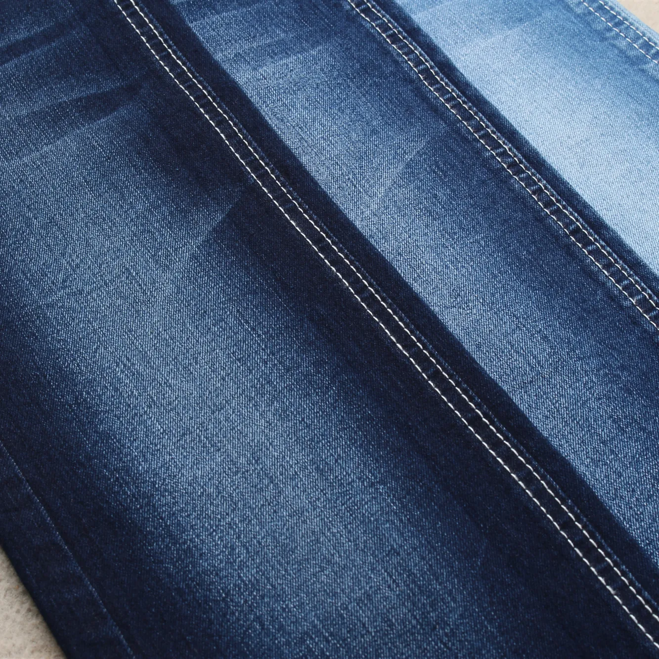 Tissu denim extensible en coton et polyester pour jean caballero-bleu indigo noir gris kaki