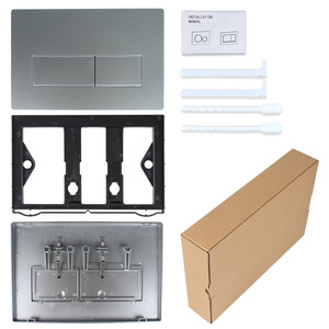 Konig Plaque de chasse d'eau pour <span class=keywords><strong>WC</strong></span> à double chasse mécanique, bouton-<span class=keywords><strong>poussoir</strong></span>, modèle 002A, modèle 002A - Product Image 2