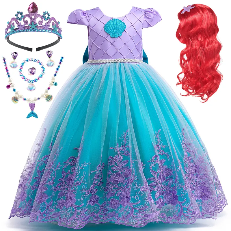 Lzh Kinderen Fancy Meisjes Prinses Feestjurken Pasen Carnaval Kleine Zeemeermin Kostuum Voor Kinderen Halloween Cosplay