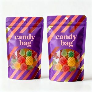 Custom LOGO Printed Food <b>Packaging</b> <b>Bags</b> Aluminum Foil Plastic Smell Proof ZipLock Stand up Pouch Mylar <b>Bag</b> for Nuts Snack Candy - Product Image 5