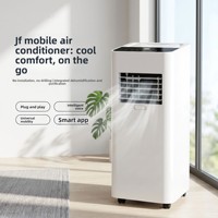 Climatiseur portable sans installation, sans drainage, refroidissement par compresseur, télécommande vocale, déshumidificateur, purificateur d'air