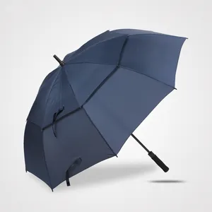 Paraguas extragrande de 47/62/68 pulgadas con Apertura automática, toldo de gran tamaño con doble ventilación, paraguas de Golf impermeable a prueba de viento