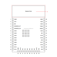 ESP32-WROOM-32E-N8R2 Modul WiFi RF Modem Transceiver Nirkabel BT WiFi V4.2 Modul Transceiver 2.4GHz PCB Trace Surface Mount