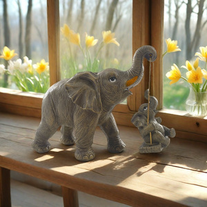 new <strong>swing</strong>, elephant home outdoor garden ornaments, balcony decoration, festival gifts - Product Image 3