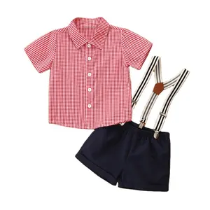 new summer cotton children dress short sleeve toddlers clothes suits baby boy boutique outfits boys clothing stores online