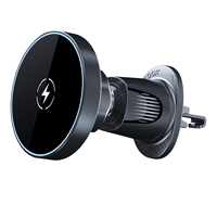 Nouveau support de téléphone 15w pratique pour recharge sans fil, accessoires de voiture, support magnétique, chargeur sans fil pour voitures