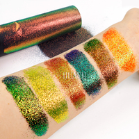Poudre de paillettes caméléon cosmétique en gros 1/128 paillettes fines de changement de couleur décoration corps visage ongles