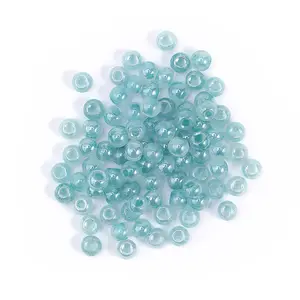 Pandahall 4mm manik-manik biji kaca kristal longgar Spacer manik-manik biji kualitas tinggi untuk membuat perhiasan