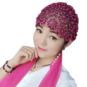 Pañuelo para la Cabeza de Tela con Lentejuelas para Mujer, Moda Musulmana YASEEN - Transpirable, Ecológico, Estilo Islámico, Apto para Todas las Estaciones - Product Image 6