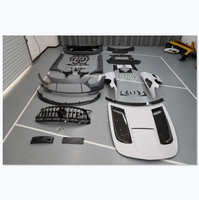 Kit carrosserie large Black Series en fibre de carbone sèche et FRP, comprenant capot moteur et spoiler de pare-chocs, pour BENZ AMG GT GTC GTS, directement d'usine