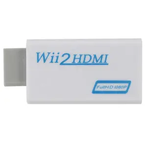 Conversor wii para hdmi, suporte full hd 720p 1080p 3.5mm de áudio wii2hdmi, adaptador para hdtv wii