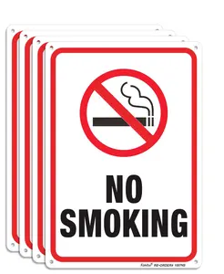 Securun制造商OEM/ODM金属无锈铝刚性塑料禁止吸烟标志