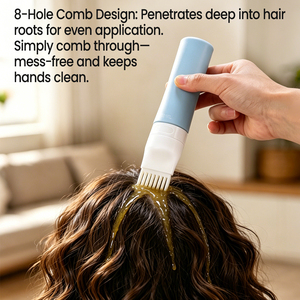 Custom Silicone Squeeze Tube <b>Portable</b> Travel Size Shampoo Bottle with Scalp Massager Brush - Product Image 1