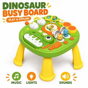 Nouvelle arrivée EPT - Table d'activités pour bébé dinosaure - Clavier musical - Jouet d'apprentissage interactif pour les tout-petits - Product Image 2