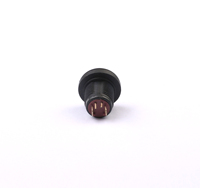 Toowei 12v led ressort retour bouton poussoir marche-arrêt spst plastique blanc rond avec lumière rouge 4 broches