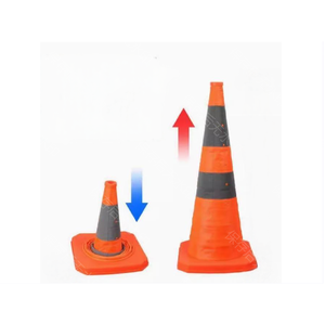 Plastic Wegbarrière Kegelverkeer Voor Parkeerbeperkingen Essentiële Voorziening Voor Weg - Product Image 6