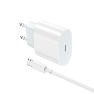 Venta caliente PD 20W Tipo-c Cargador rápido Adaptador de corriente de pared para <span class=keywords><strong>iPhone</strong></span> 13/14/15 EU <span class=keywords><strong>Socket</strong></span> OTP OVP Protección PD 3,0 Función - Product Image 1