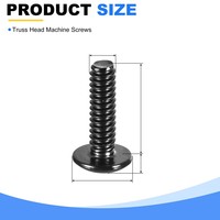 Tornillos de máquina de cabeza Phillips de acero al carbono con óxido negro M2, M2.5, M3, M4 para ensamblaje de equipos electrónicos
