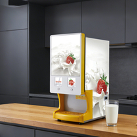 Distributeur de boissons et de jus de fruits pré-mélangés portable 2 x 10 L, machine à yaourt en libre-service, distributeur de lait et de jus réfrigéré