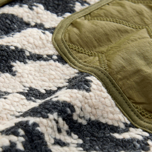 Giacca in Pile Sherpa con Blocchi di Colore Personalizzati per Donne, Giacche Borg Invernali - Product Image 5