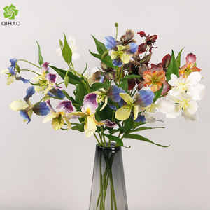 Fleurs d'iris artificielles en soie, haute simulation, pour décorations de mariage et de maison, accessoires de photographie extérieure, style classique - Product Image 5