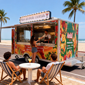 Chariot de nourriture mobile de rue, <span class=keywords><strong>crêpes</strong></span>, smoothies, desserts, pancakes, gaufres, camion de nourriture pour desserts et pâtisseries, chariot de nourriture glacée à vendre - Product Image 4