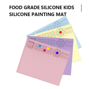 Vente directe d'usine, tapis de peinture en silicone personnalisé, planche à dessin éducative pour enfants - Product Image 4