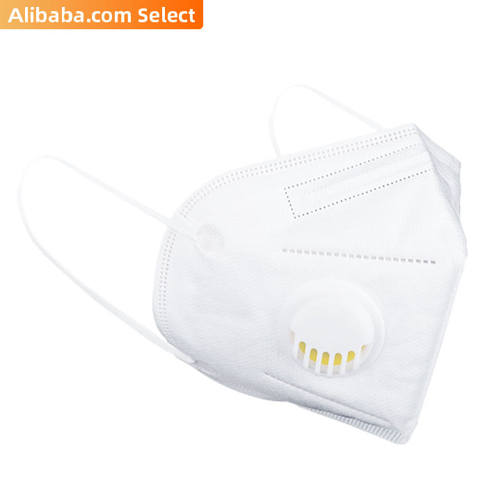 Select White disposable adult earloop kn95 face masks with valves (960pcs/Carton)