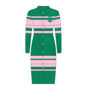 2025 all'ingrosso nuovo maglione a maniche lunghe da <span class=keywords><strong>donna</strong></span> a maglia abito interno <span class=keywords><strong>aderente</strong></span> in maglia gonna di lana - Product Image 3