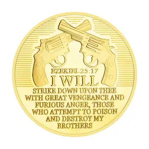 העונש האמריקאי לחימה בטרור כוח מזכרות אספנות בציפוי זהב מטבע הנצחה מטבע אתגר מטבע הנצחה
