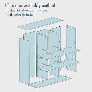 Estantería de Almacenamiento de 9 Cubos - Librería Abierta de Madera de 3 Niveles, Apta para el Hogar y la Oficina, Mueble de Exhibición de Roble - Product Image 5
