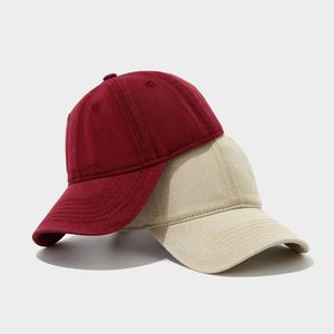 Cappellino da Baseball Semplice con Visiera, Stile Retrò Lavato, Tinta Unita, Morbido, per Grandi Circonferenze di Testa, Moda Euro-Americana - Product Image 3