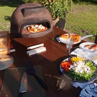 Populaire style Mexicain au feu de bois argile foyer en pierre, argile four à pizza