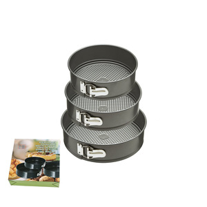 Round Non-Stick Springform Cake Pan 3-Piece Set 22 24 26 Cm Reusable Baking Mold - Product Image 1