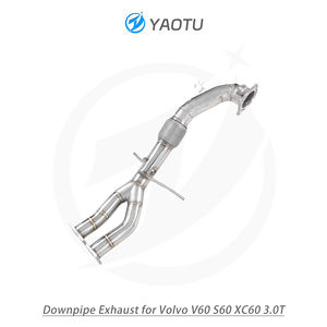 वोल्वो v60, s60, और xc60 (3.0 टी) के लिए गर्मी-इन्सुलेट डाउनपाइप के माध्यम से सीधे उच्च प्रवाह स्टेनलेस स्टील - Product Image 2