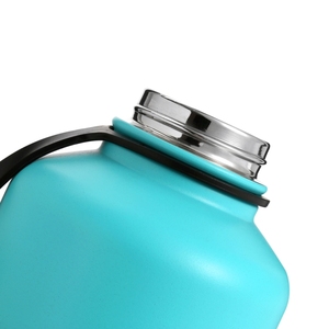 <span class=keywords><strong>Laser</strong></span> logo peint Moitié Gal Growler 64OZ bouteille d'eau isolée en acier inoxydable bière écologique - Product Image 6