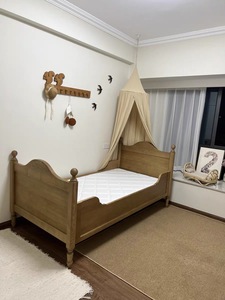 Mobili Moderni per <span class=keywords><strong>Cameretta</strong></span>, Culla in Legno, Lettino con Armadio a 2 Ante, Cassettiera a Tre Cassetti, Design Sicuro per Camera da Letto, Garanzia di 1 Anno - Product Image 5