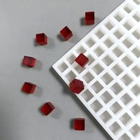 Moule à glaçons carrés en silicone à 625 cavités pour whisky, chocolats, truffes, pralines, bonbons gélifiés, fondant, caramel