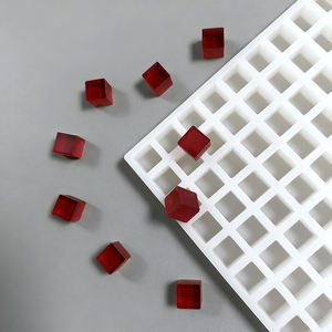 ถาดทำน้ำแข็งซิลิโคนทรงสี่เหลี่ยม 625 ช่อง สำหรับทำวิสกี้ ช็อกโกแลต ทรัฟเฟิล พรัลลีน เยลลี่ ฟองดอง คาราเมล และลูกอม - Product Image 5