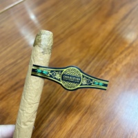 Étiquette en papier de conception de luxe bande impression cigares tampon à chaud feuille d'or étiquette de cigare bande étiquette de cigarette autocollant d'estampage d'or en relief