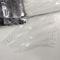 Sangle d'étiquette de bagage en PVC noir, vente en gros d'usine, pas cher, couleur et LOGO personnalisés, deux boucles, sangle d'étiquette de bagage en PVC