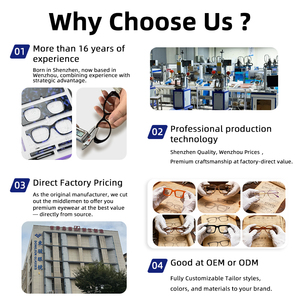 Montura de Gafas de Diseño Personalizado con Logotipo, de Lujo, Retro, de Moda, de Acetato Grueso, Montura Óptica para Gafas - Product Image 5