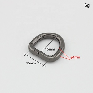 Anneaux en D métalliques réglables Nolvo World 15*15 mm 5/8 po - 6 couleurs disponibles, <span class=keywords><strong>logo</strong></span> personnalisable pour articles en cuir et accessoires de fabrication de sacs - Product Image 2