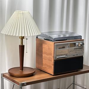 เครื่องเล่นแผ่นเสียงไม้สไตล์เรโทรวินเทจออลอินวัน เครื่องเล่นแผ่นเสียง LP เครื่องเล่นซีดี เครื่องเล่นไวนิลพร้อมบลูทูธ เครื่องบันทึกเสียงซีดี - Product Image 4