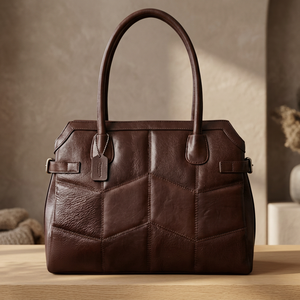 BS INTERNATIONAL Fashionable Eco-Friendly Casual Handbags Ladies Luxury Waterproof Genuine Leather Lightweight Zipper Closure - Product Image 4